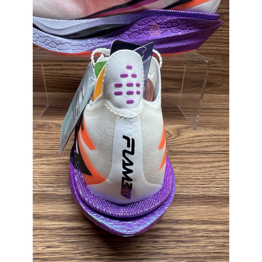 Scarpa da Running 361 FLAME 4: Egret / Neon Purplevine men's size 7 - Picture 4 of 9